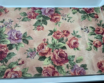 Rose Print Floral Panel