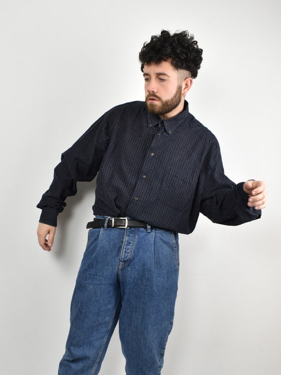 vintage CROFT & BARROW patterned corduroy shirt /