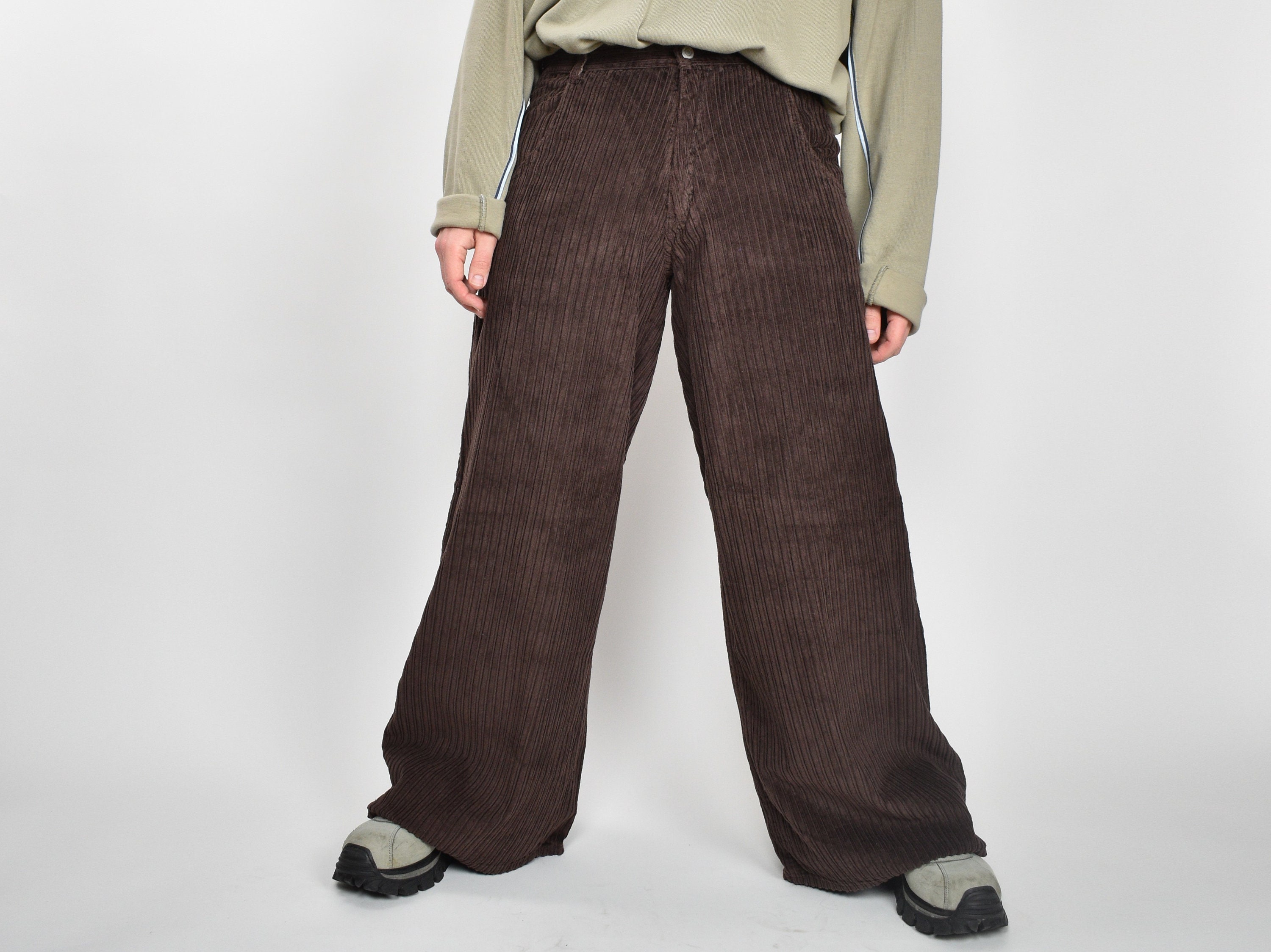 Deadstock CRIMINAL DAMAGE Vintage Baggy Trousers Brown - Etsy UK