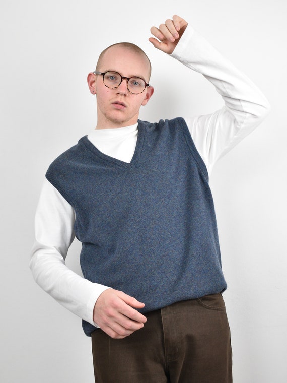 lambswool sleeveless jumper
