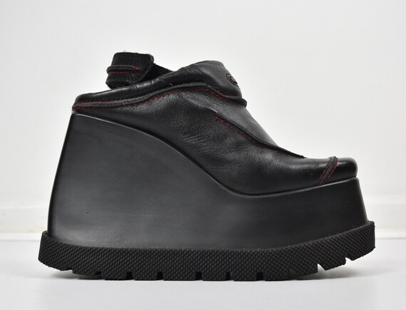 HEX 90s vintage platform shoes / cut off / black w