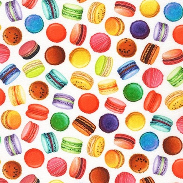 Tissu Kaufman Sweet Tooth Macarons, multicolore, multicolore