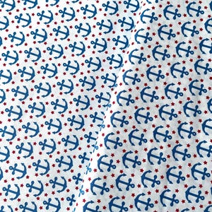 Tela de patchwork con anclas de Kaufman