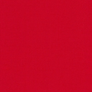 May include: Solid red fabric with a smooth texture.