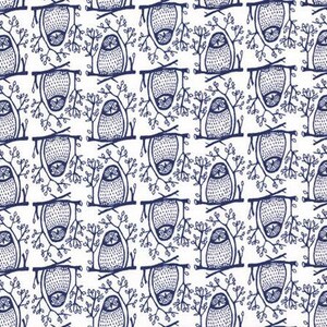Westfalenstoff Owls blue