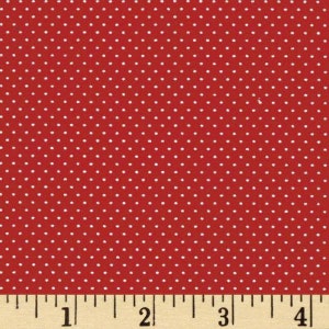 Tessuto Dot rosso