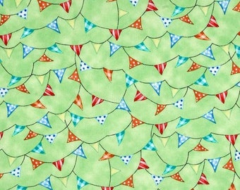 Rest: Pennant Necklaces Fabric Green, Quilting Treasures