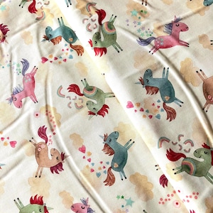 Tela de patchwork con unicornios de Michael Miller, My Unicorn