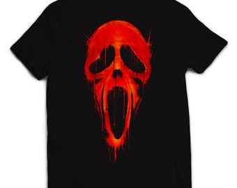 Gift ideas, birthday gift for him, Death Scream T-shirt, bloody skull shirt, death skull tshirt, death tee, jersey, horror graphic