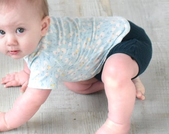Bloomers White Waffle Knit Bummies Baby Bummies Baby Shorts Unisex Bummies High Waisted Bummies Diaper Cover Toddler Bummies