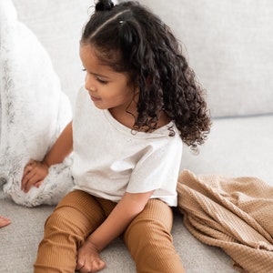 Caramel Brushed Rib Knit Baby / Toddler Leggings