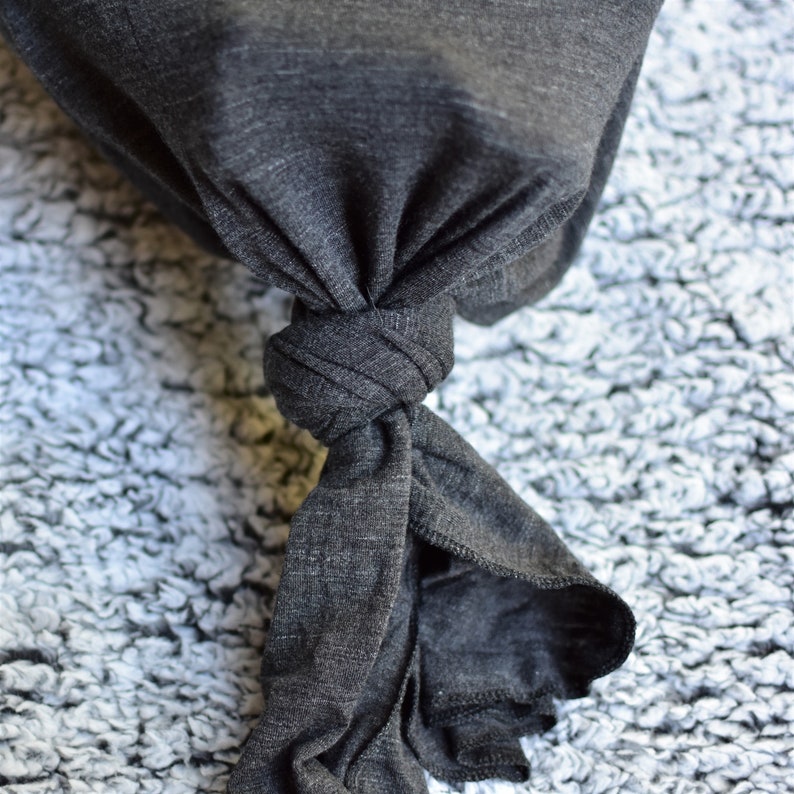 Charcoal Knot Style Baby Gown