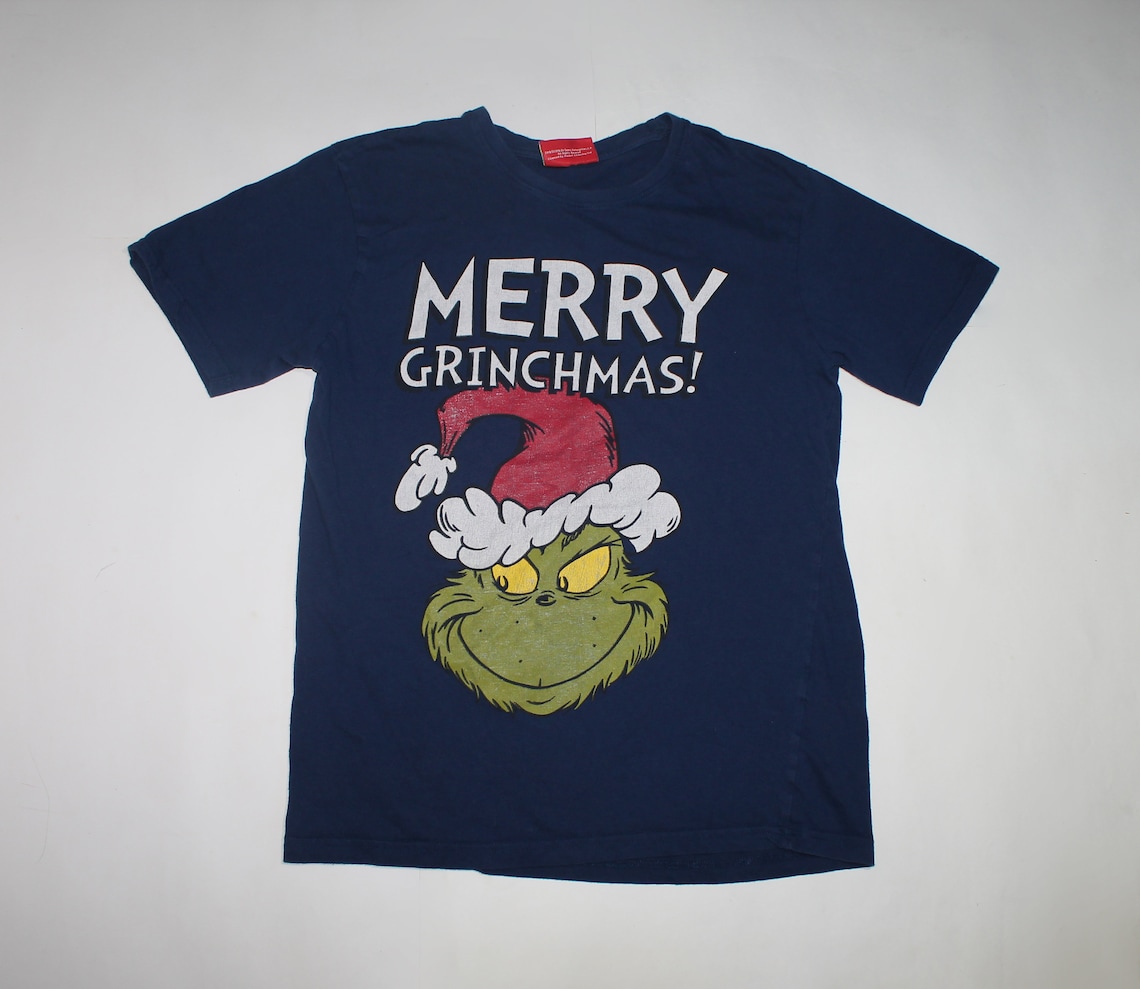 Merry Grinchmas shirt The Grinch shirt Men's size S Etsy