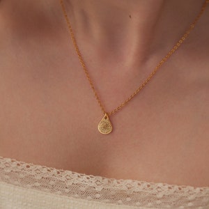 Memorial Jewelry - Teardrop Fingerprint Necklace - Actual Fingerprint Jewelry - Handwriting Necklace - Memroial Gift for Her