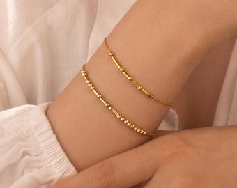 Morse Code Bracelet Women - Custom Morse Code Name Bracelet - Secret Message Bracelet - Hidden Message Couples Gift for Her -Girlfriend Gift
