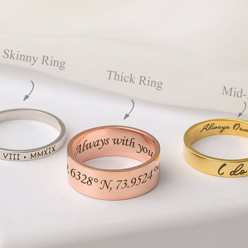 Custom Word Ring Inside Outside 