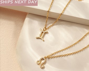 Tiny Zodiac Necklace Gold - Constellation Necklace Diamond - Astrology  Jewelry Capricorn Necklace - Cute Birthday Gifts for Her