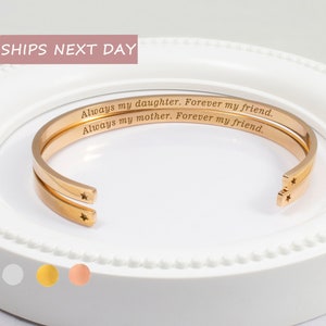 Mom Gift From Daughter - Mom Bracelet - Mother and Daughter Matching Bracelets - Personalized Mother Daughter Bracelet Set of 2