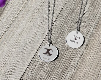 etsy dog nose necklace