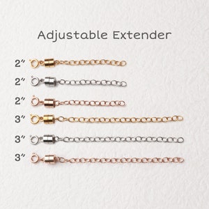 Extension Chain - Necklace Extender - Extra Chain for Adjustable Necklace - Adjustable Necklace Chain Extender