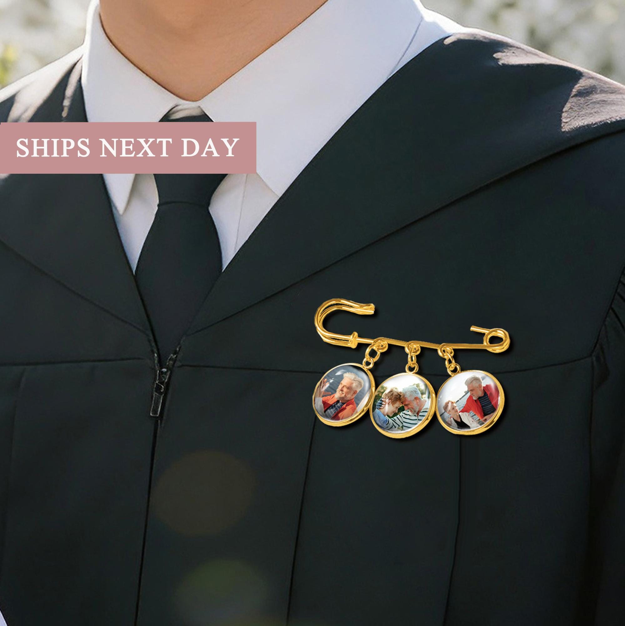 Memorial Photo Pin for Graduation - Personalized Graduation Gift ...