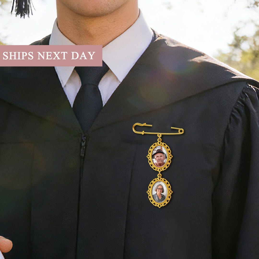 Custom Vintage Memorial Pin - Personalized Graduation Gift - Graduation ...