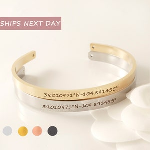 Couple Christmas Gifts for Him- Coordinate Bracelet Personalized - Long Distance Couples jewelry Gift - Christmas Gifts for Boyfriend