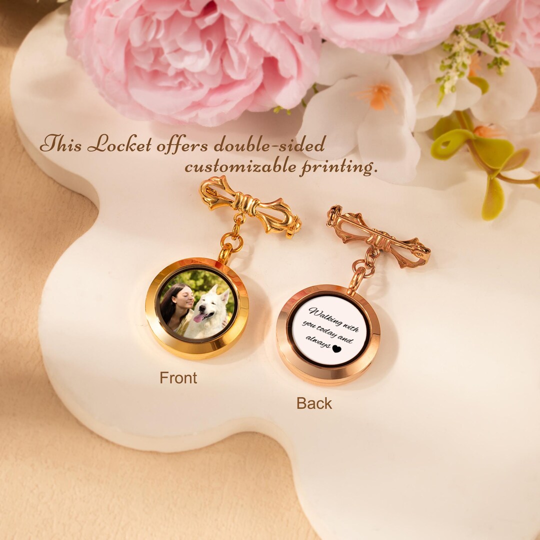 Personalized Gift for Bride - Wedding Bouquet Charm Custom Photos ...
