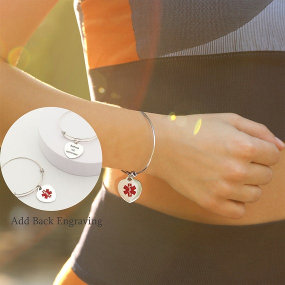 Ladies medical shop alert jewelry