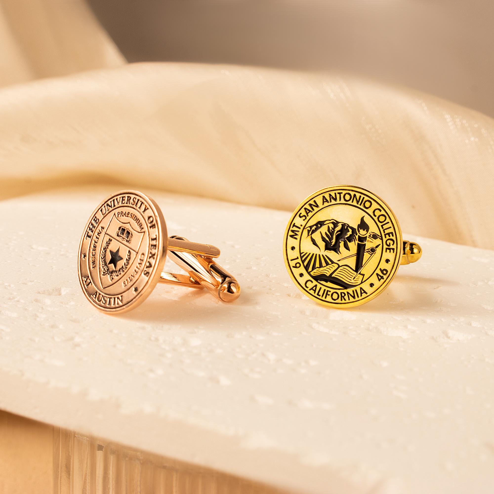 Custom College Logo Cufflinks - Company Logo Gifts - Family Crest Cuff ...