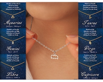 Tiny Constellation Necklace - Horoscope Necklace - Birthday Astrology Necklace - Best Friend Gift - Birthday Gifts for Her - Gift for Girl