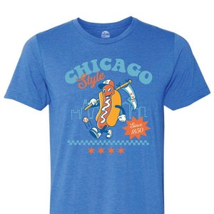 Chicago Style Baseball & Hot Dogs Unisex T-Shirt