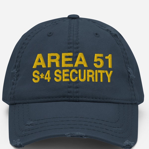 Area 51 S-4 Security Dad Hat - UFO & Alien-Themed Embroidered Cap, Unique Sci-Fi Gift, Funny Top Secret Area 51 Gear