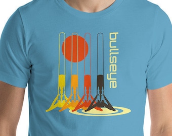 SpaceX Falcon Heavy Booster T shirt Retro Design