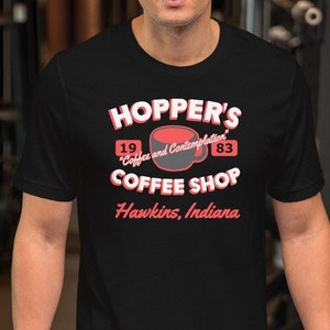 Funny &quot;Hopper&#39;s Coffee Shop&quot; fan t shirt