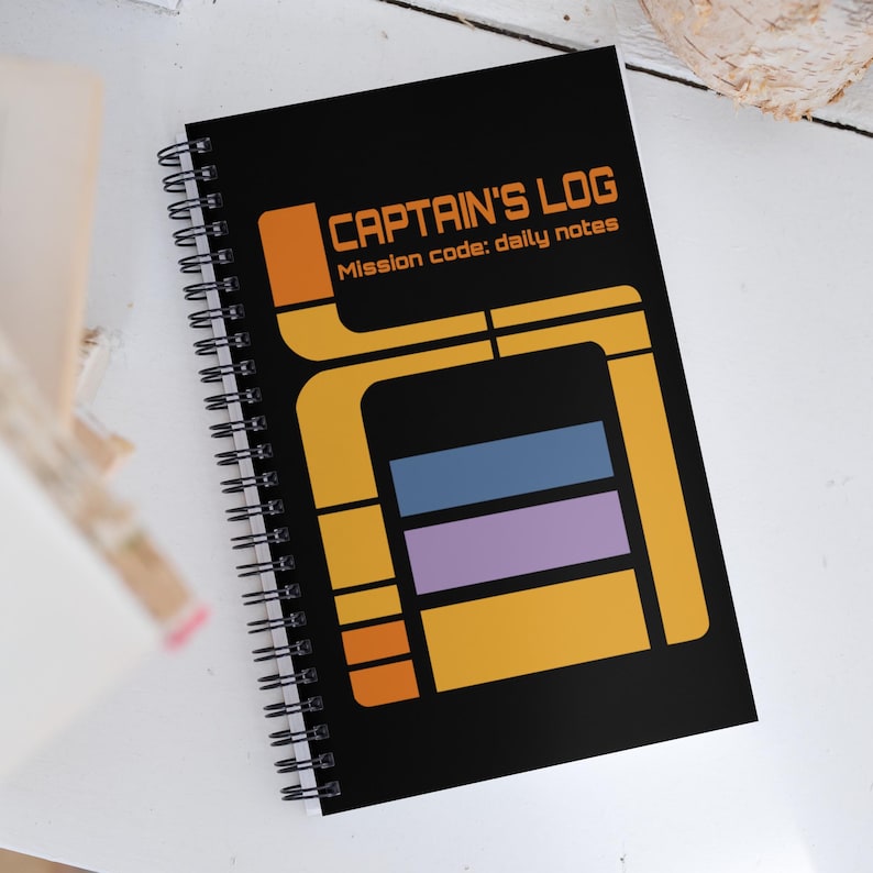 Captain's Log Notebook – Star Trek TNG Inspired Journal – Travel ...