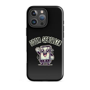 Zabawny, wytrzymały pokrowiec na iPhone® „Doom Scroller”
