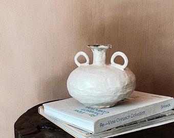 Handmade stoneware Cassia vase