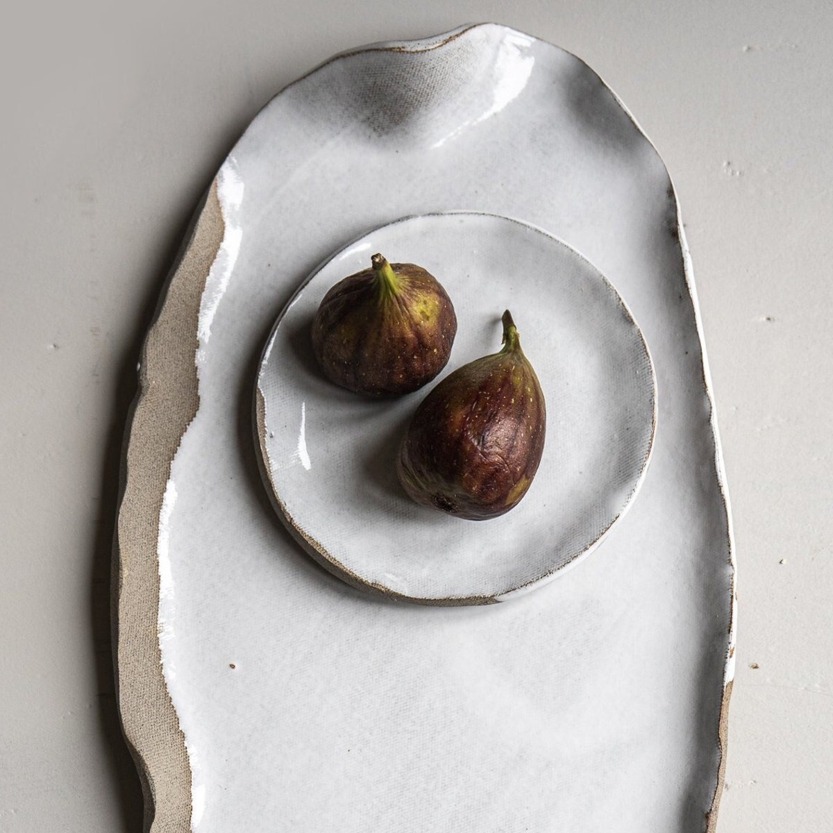 Aires Glossy White Serving Platter - Etsy