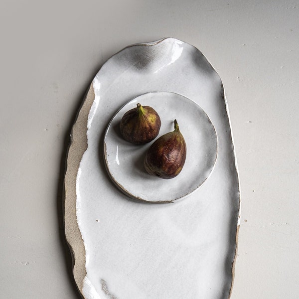 Aires Glossy White Serving Platter