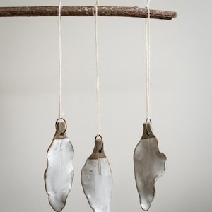 Weißes Blatt Weihnachtsdekoration