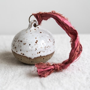 Half Dipped Flecked Christmas Bauble
