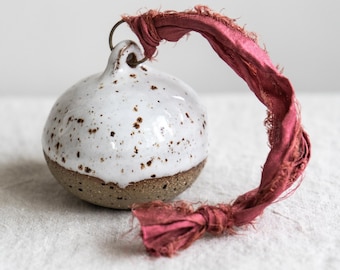 Half Dipped Flecked Christmas Bauble