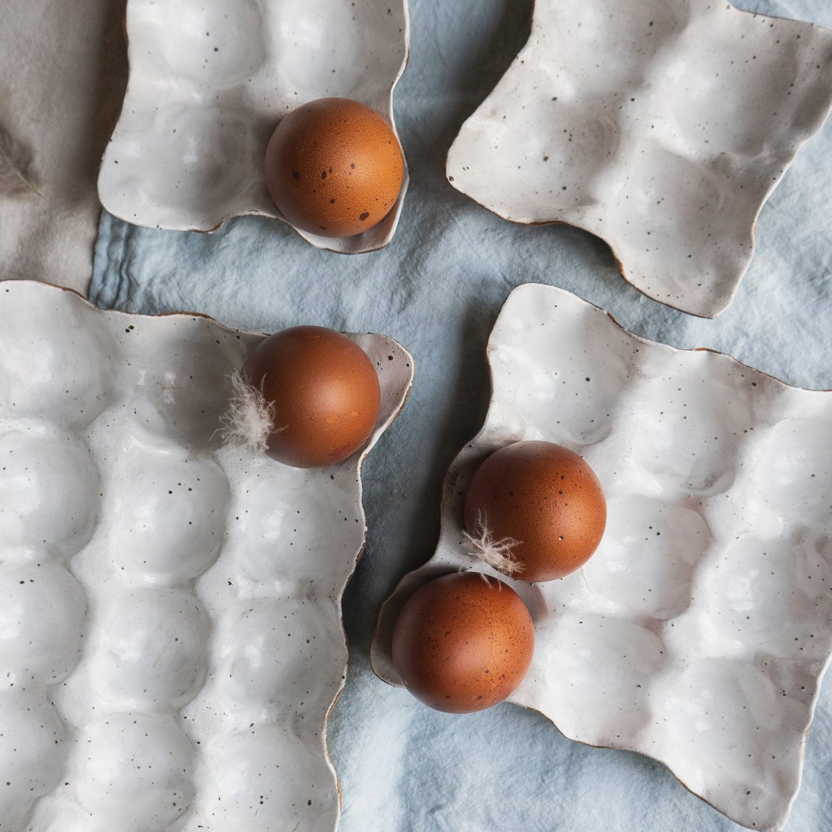 Handmade Speckled Egg Holder - Etsy
