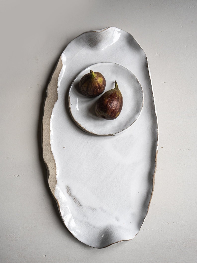 Aires Glossy White Serving Platter image 1