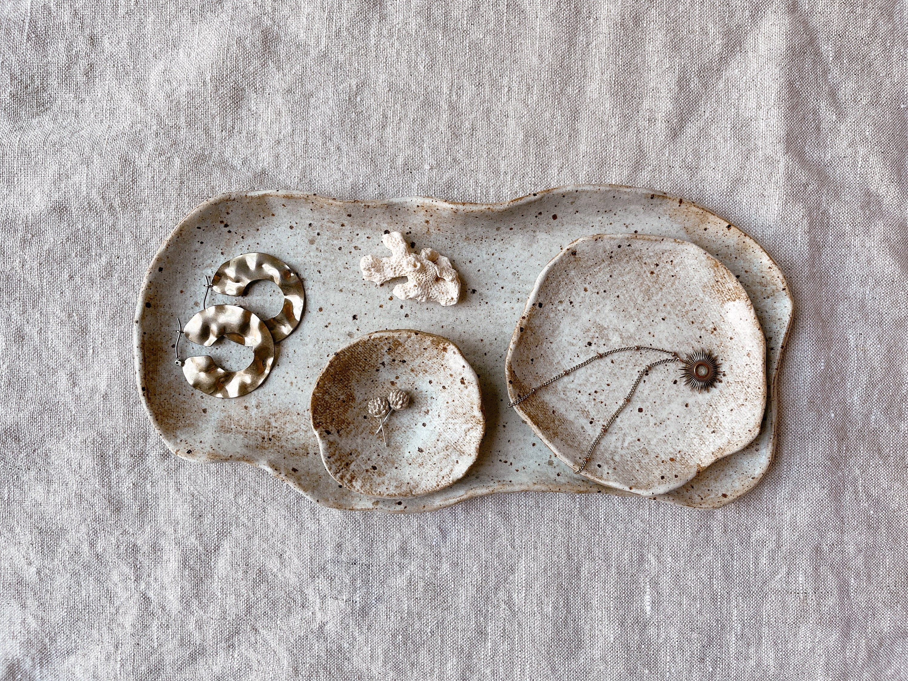 Trove - Jewellery/trinket Dishes in Toasted Glaze