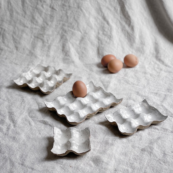 Handmade Speckled Egg Holder