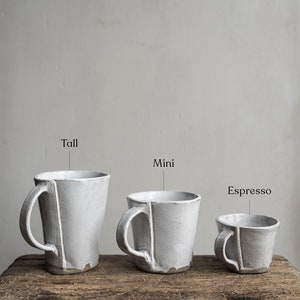 Aires Glossy White Espresso Mugs imagem 2