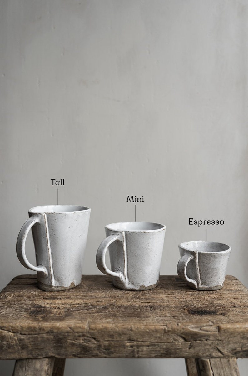 Aires Glossy White Espresso Mugs image 2