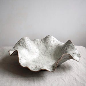 Large Handmade Rosa Bowl in Toasted glaze